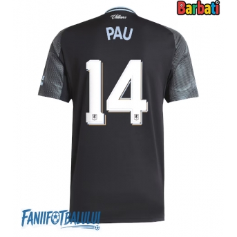 Aston Villa Pau Torres #14 Tricou Fotbal Replică 2025-26 Barbati Deplasare